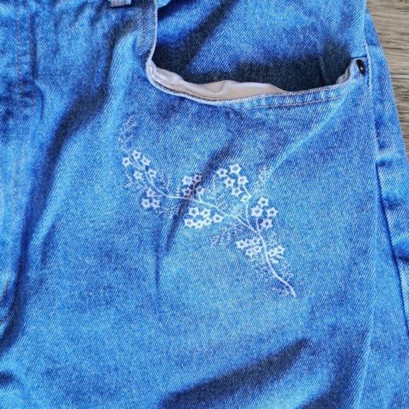 Vintage 80s High-Rise Mom Jeans LA Blues 38 Plus - Picture 4 of 7